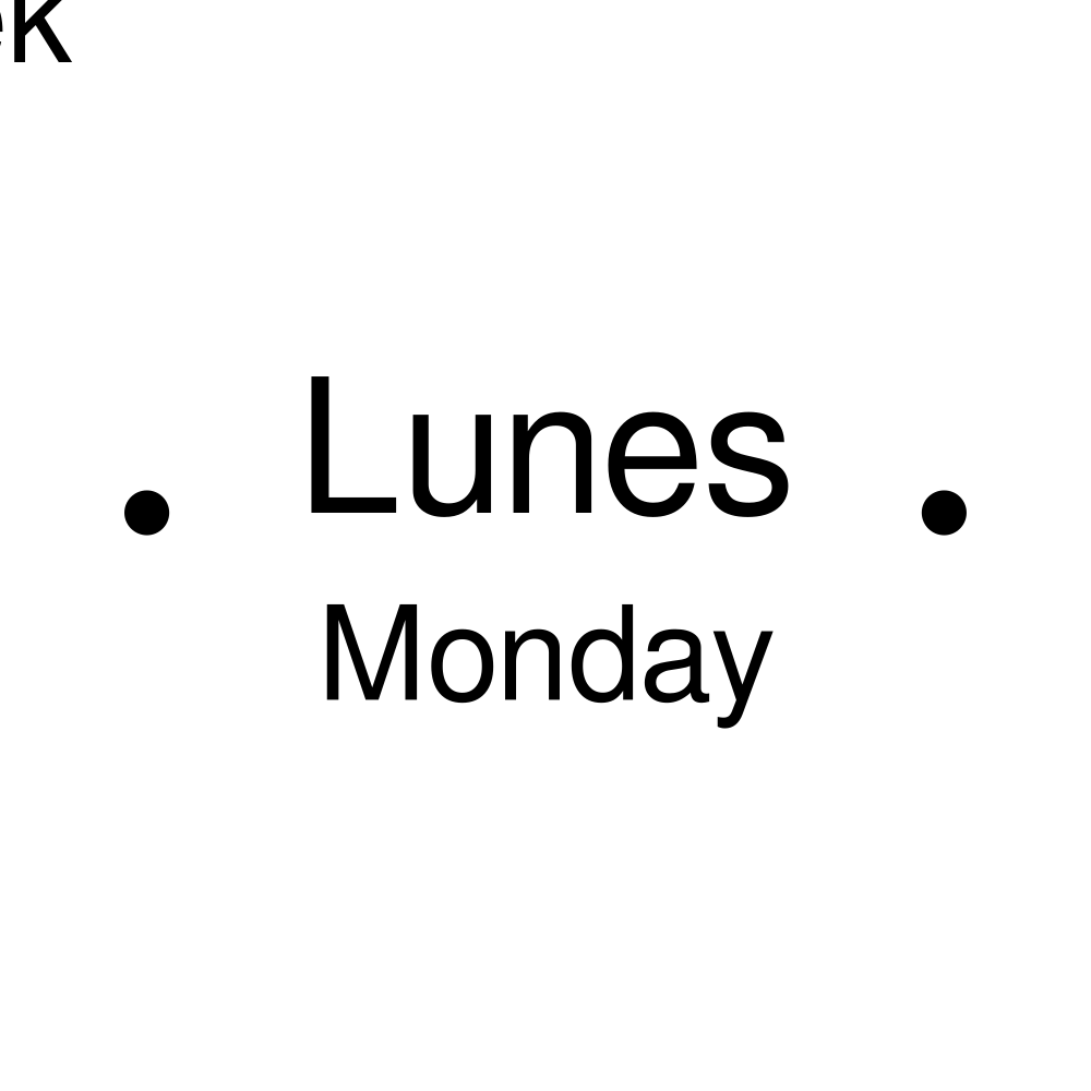 Leskoff Days of the Week Poster image 2 of 2