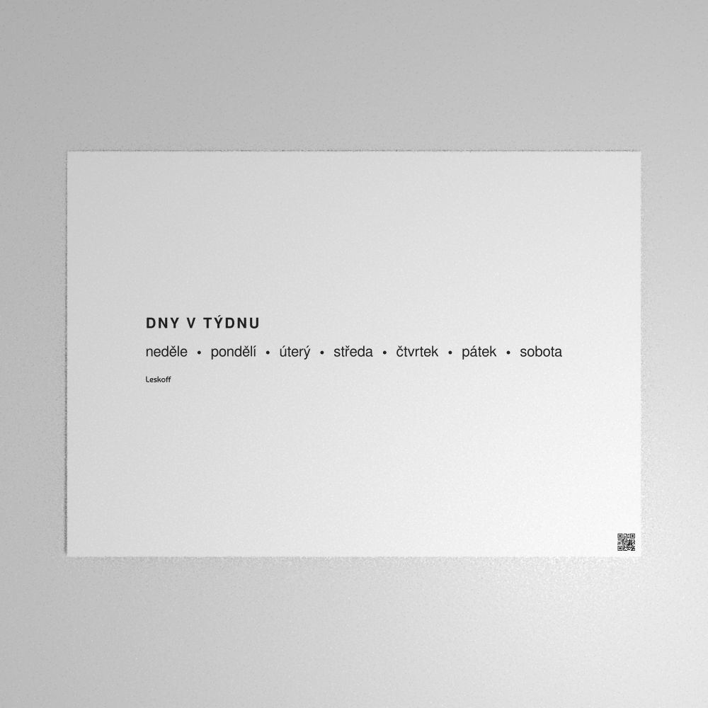 Leskoff Days of the Week Poster image 1 of 2