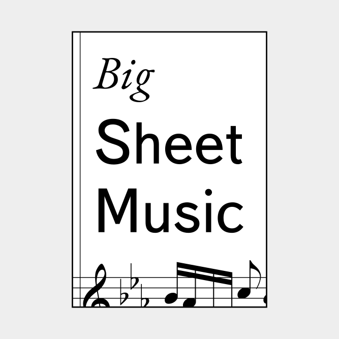 Leskoff Big Sheet Music image 1 of 1