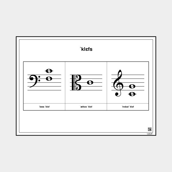 Leskoff Clefs Chart image 1 of 1