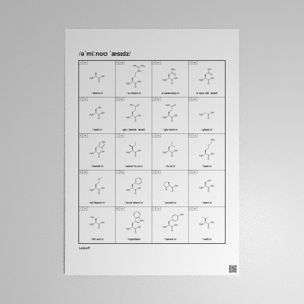 Leskoff Amino Acids Poster image 1 of 2