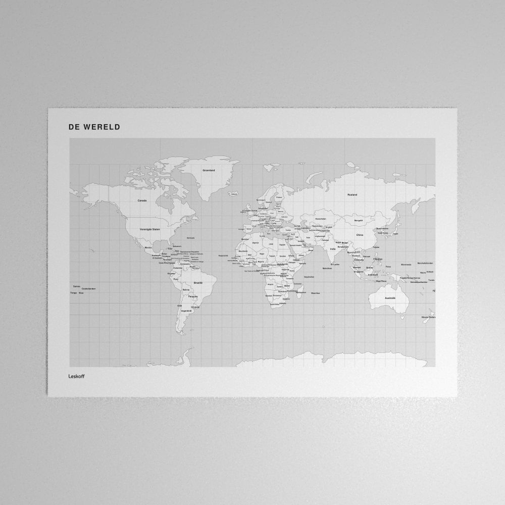 Leskoff World Map Poster image 1 of 2