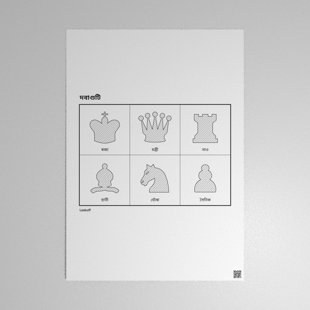 Leskoff Chess Pieces Poster image 1 of 2