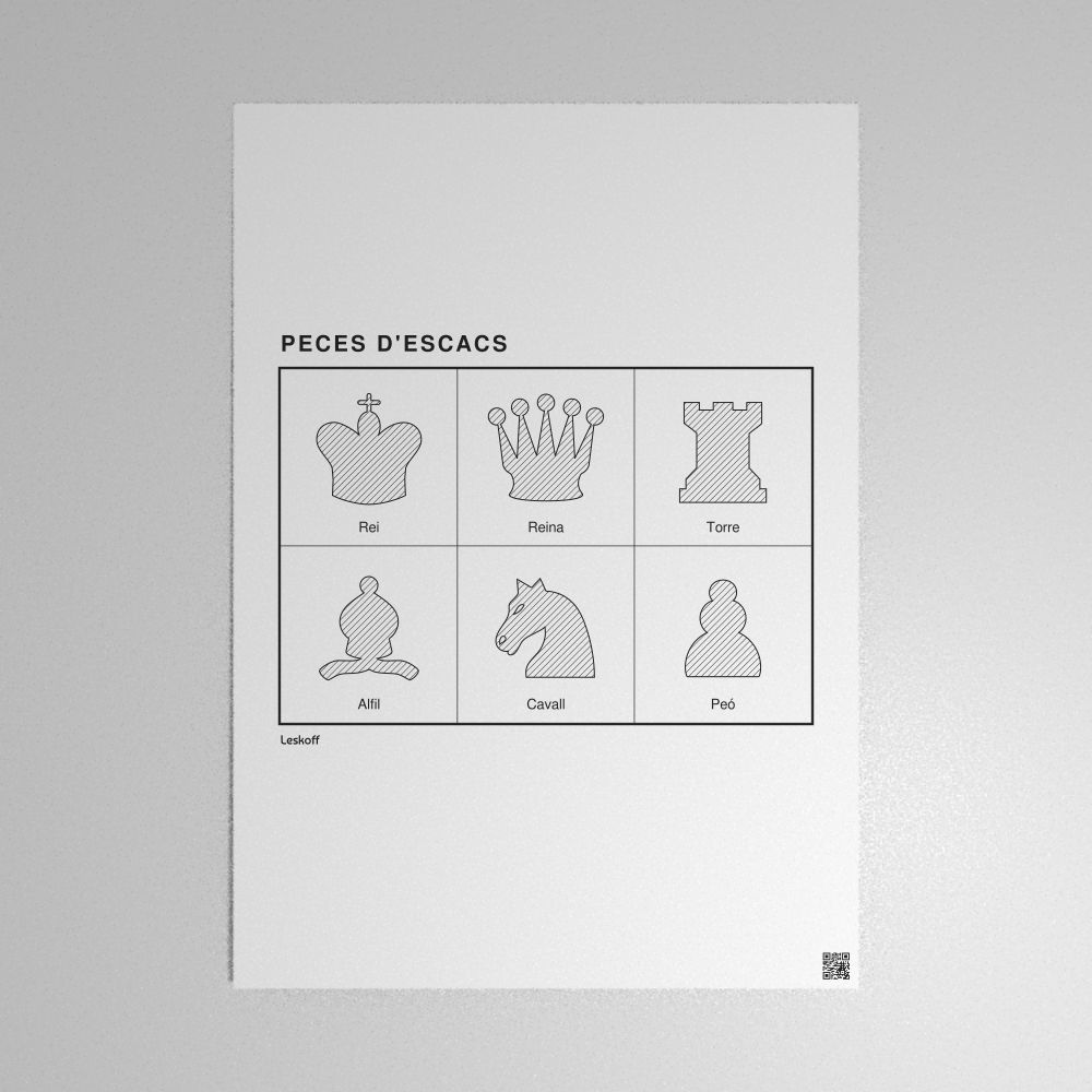 Leskoff Chess Pieces Poster image 1 of 2