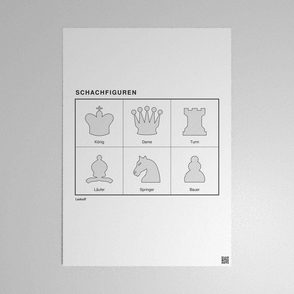 Leskoff Chess Pieces Poster image 1 of 2