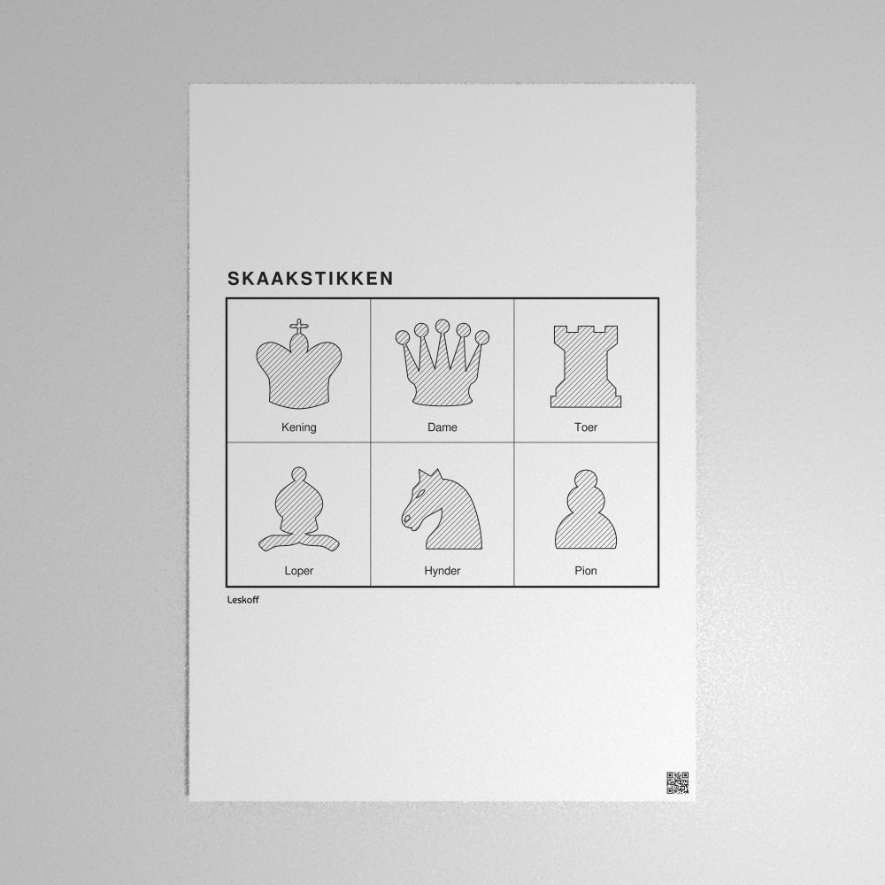 Leskoff Chess Pieces Poster image 1 of 2