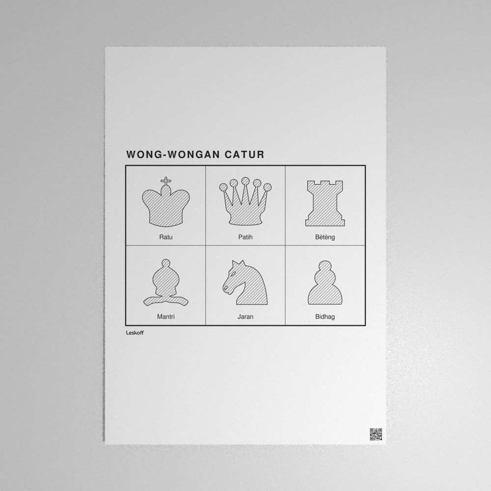 Leskoff Chess Pieces Poster image 1 of 2