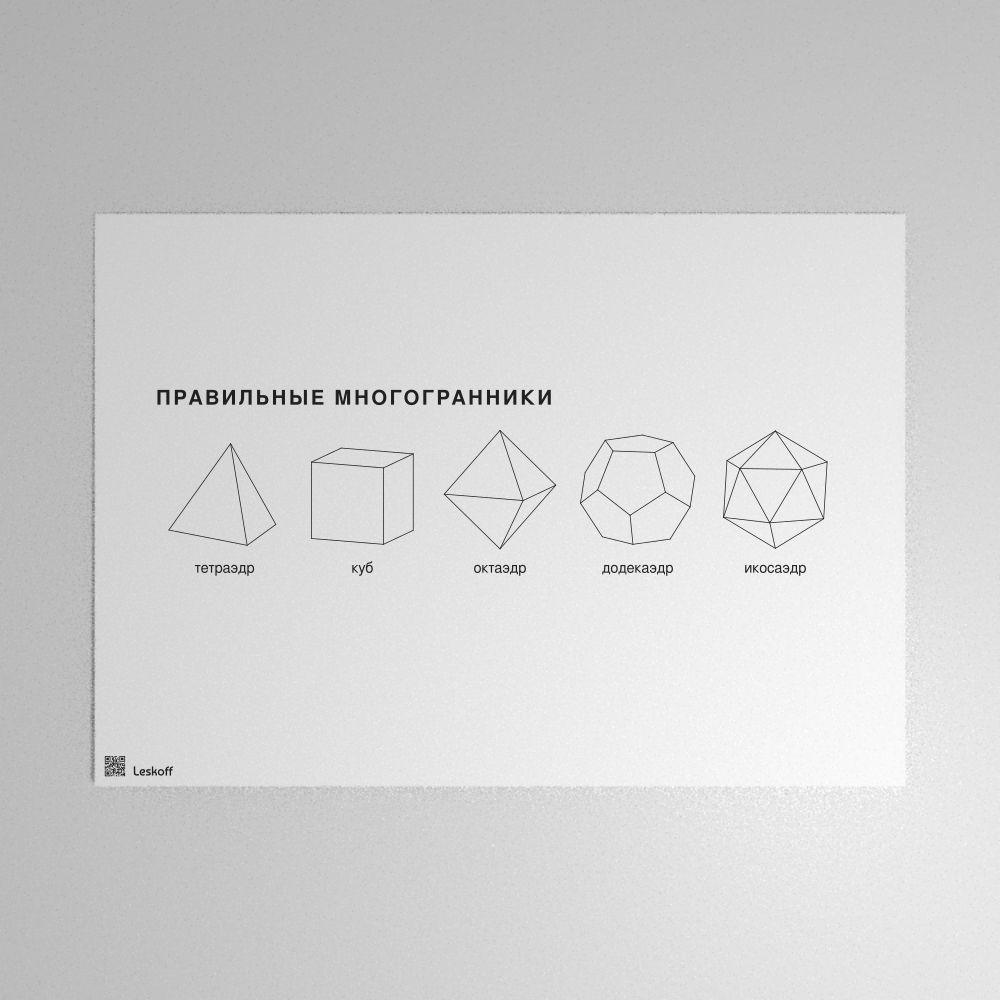 Leskoff Platonic Solids Poster image 1 of 1