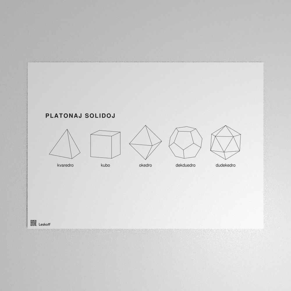 Leskoff Platonic Solids Poster image 1 of 1