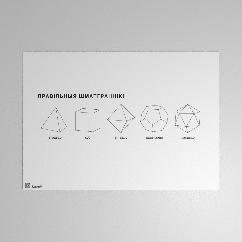Leskoff Platonic Solids Poster image 1 of 1