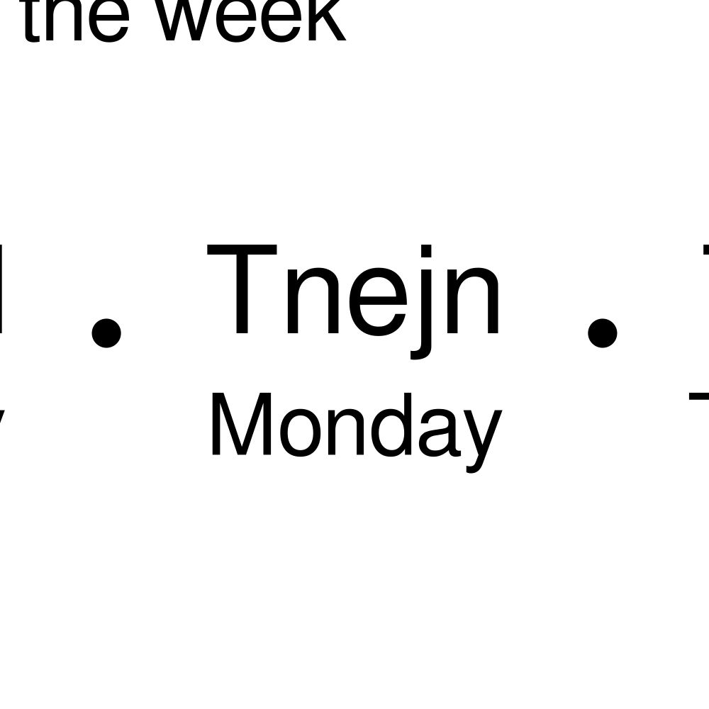 Leskoff Days of the Week Poster image 2 of 2