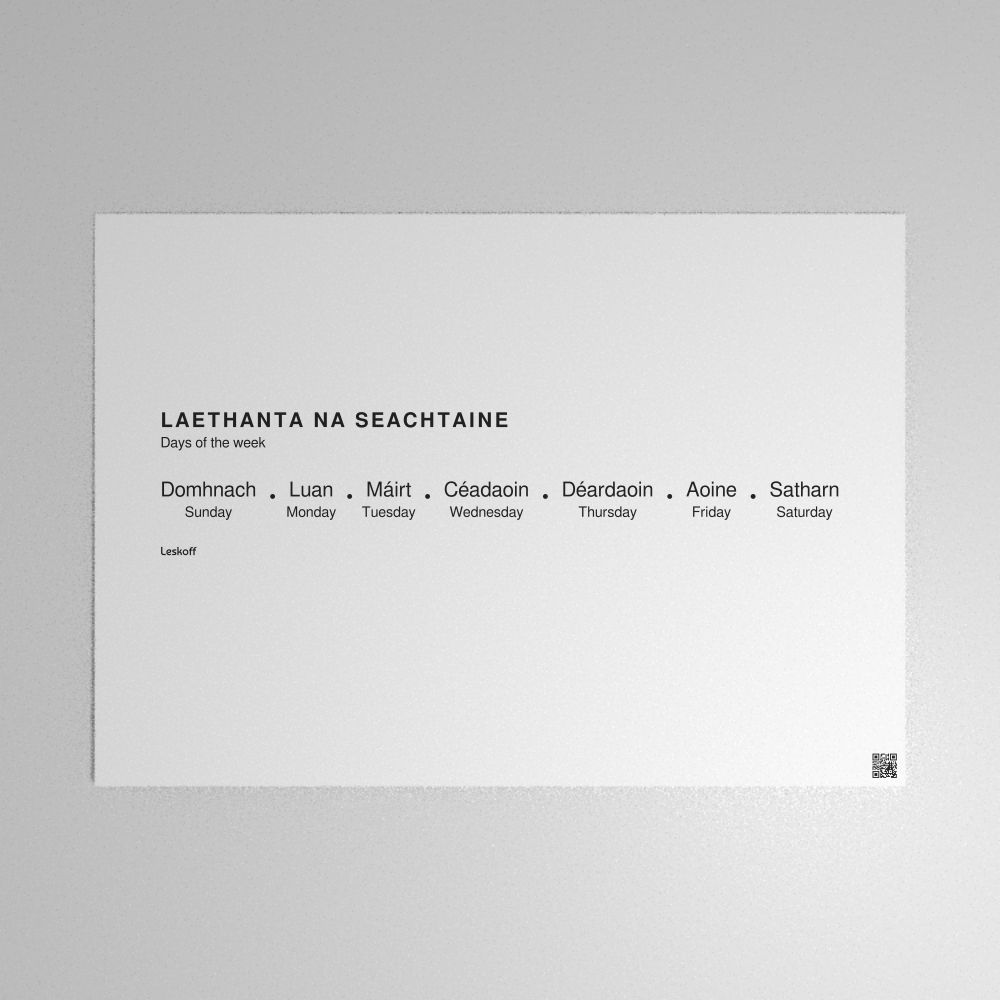 Leskoff Days of the Week Poster image 1 of 2