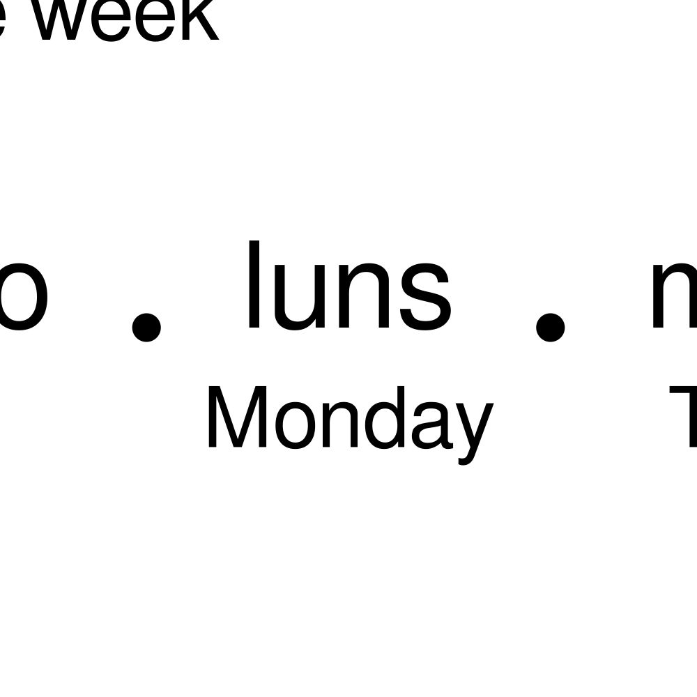 Leskoff Days of the Week Poster image 2 of 2