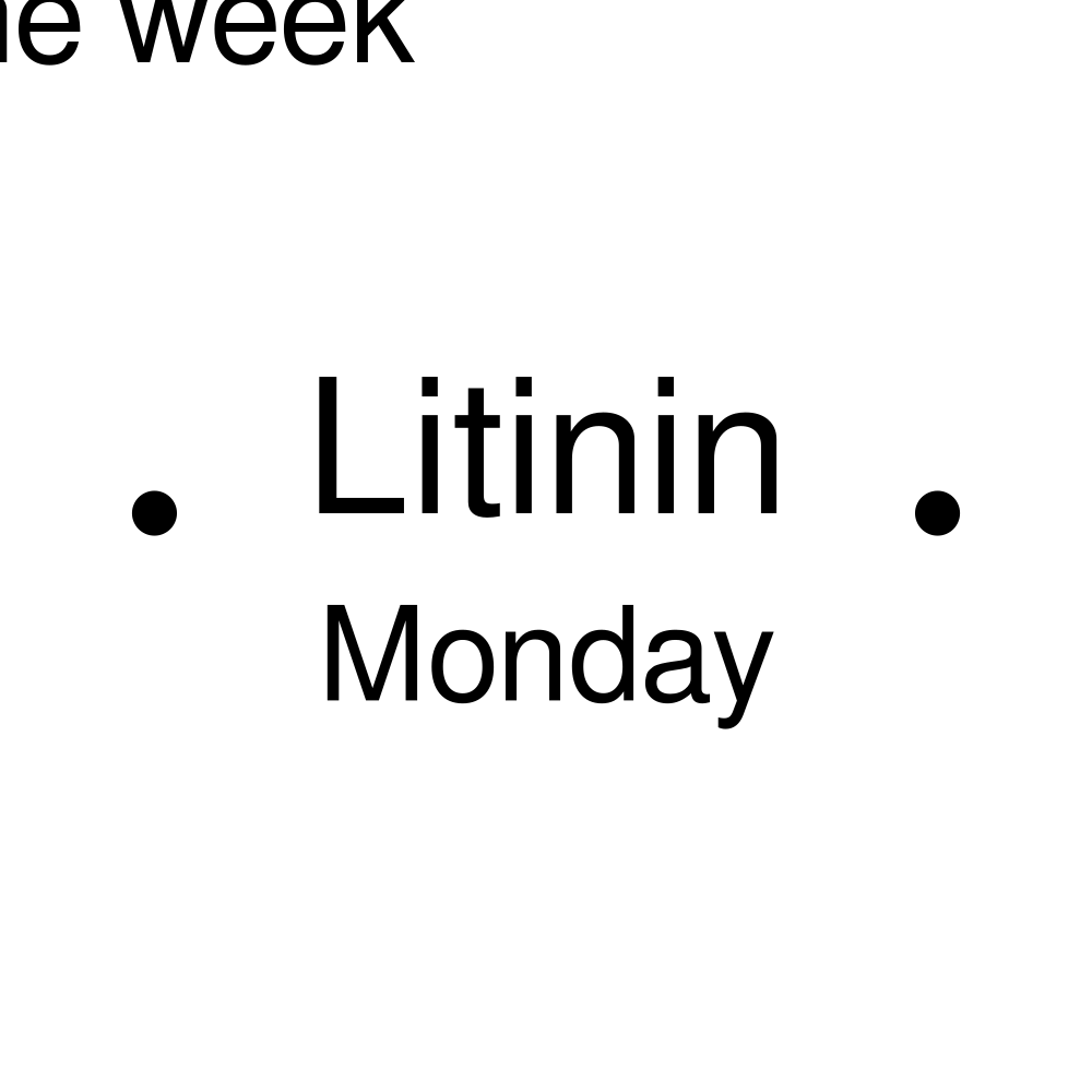 Leskoff Days of the Week Poster image 2 of 2