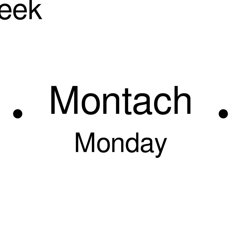 Leskoff Days of the Week Poster image 2 of 2