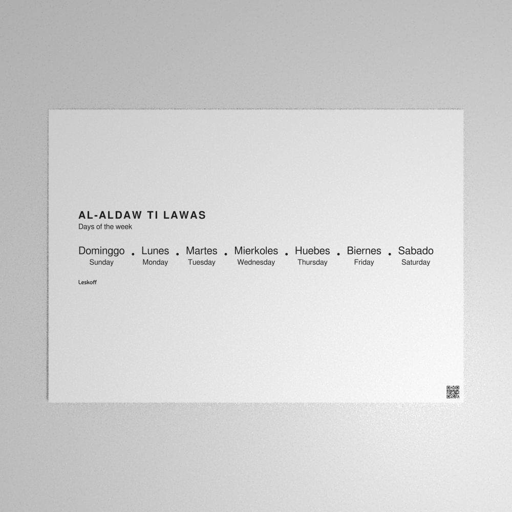 Leskoff Days of the Week Poster image 1 of 2
