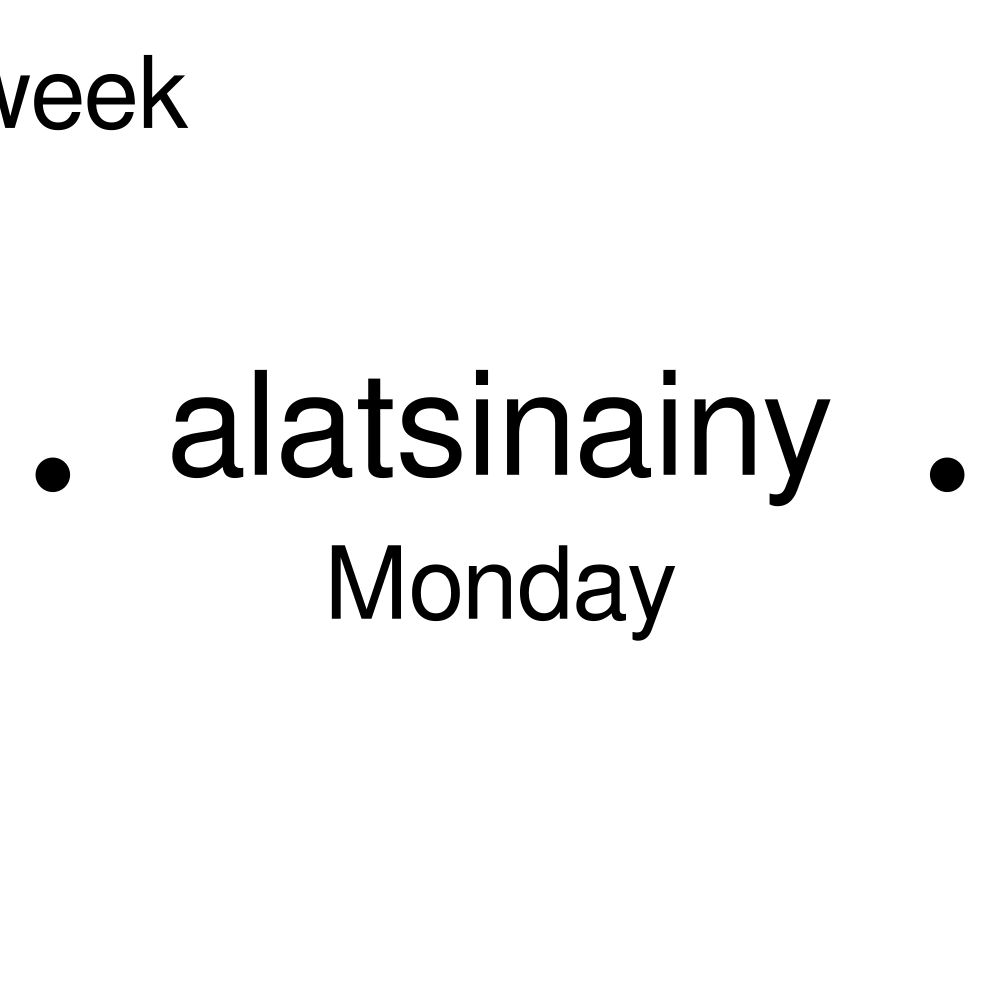 Leskoff Days of the Week Poster image 2 of 2