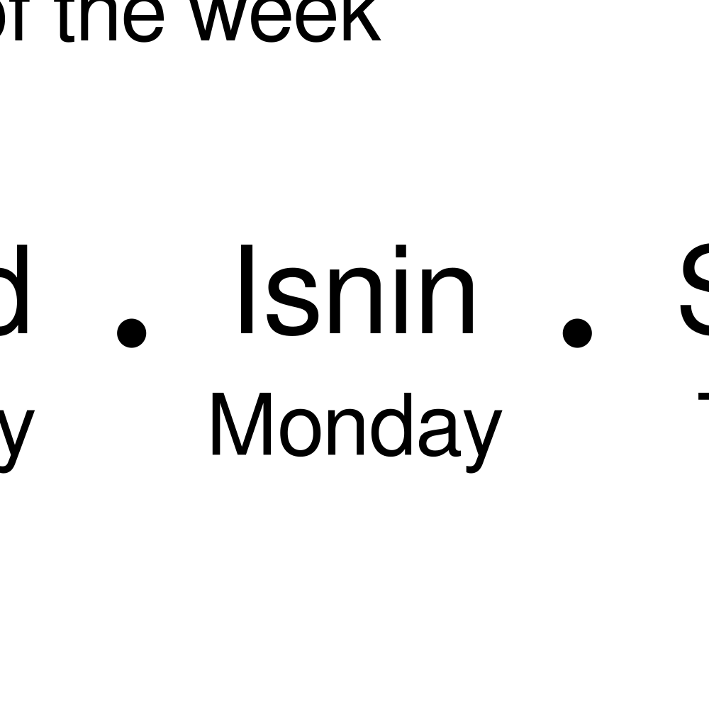 Leskoff Days of the Week image 2 of 2