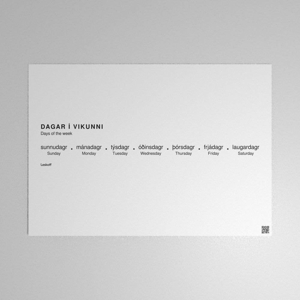 Leskoff Days of the Week Poster image 1 of 2