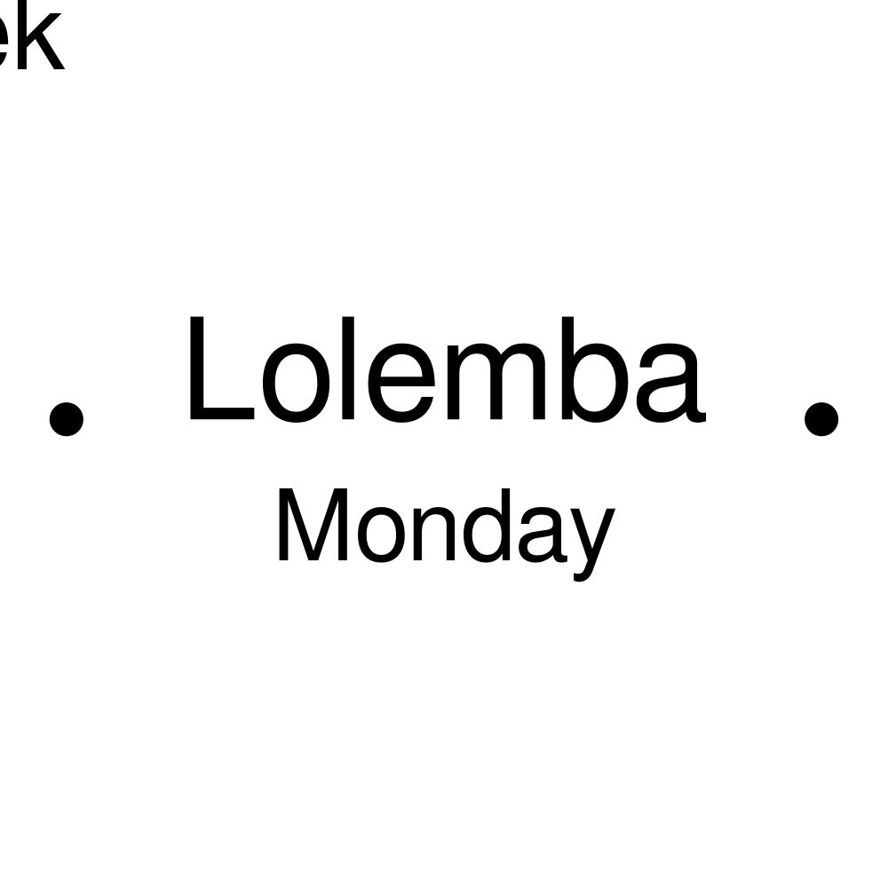 Leskoff Days of the Week Poster image 2 of 2