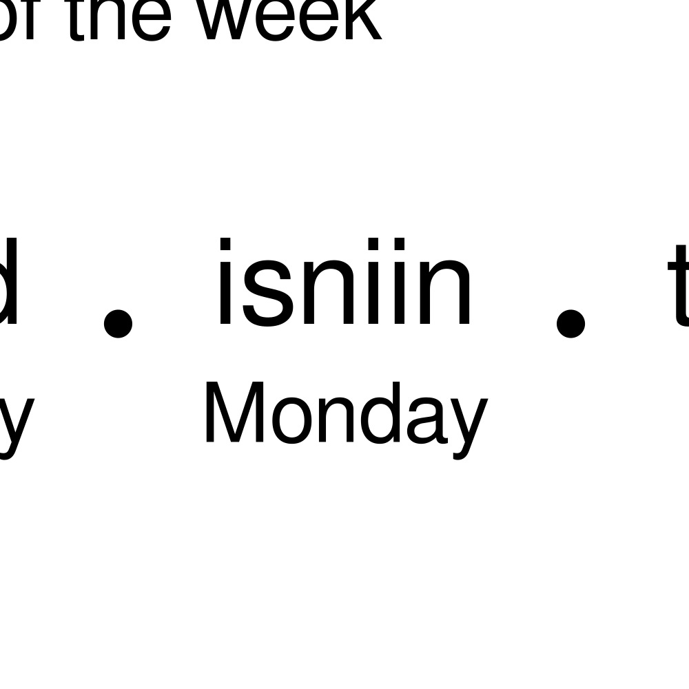 Leskoff Days of the Week Poster image 2 of 2