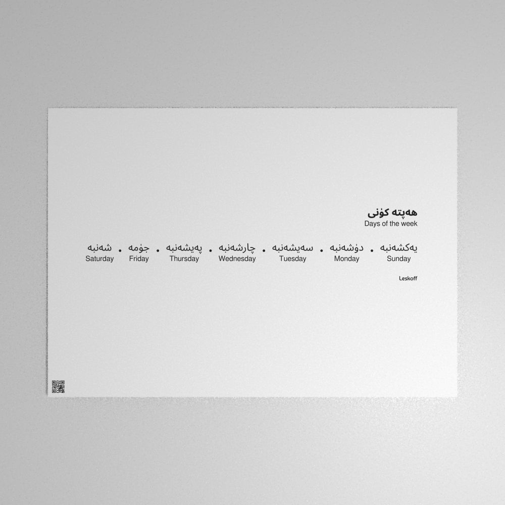 Leskoff Days of the Week Poster image 1 of 2