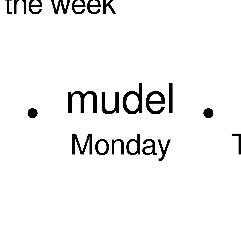 Leskoff Days of the Week Poster image 2 of 2