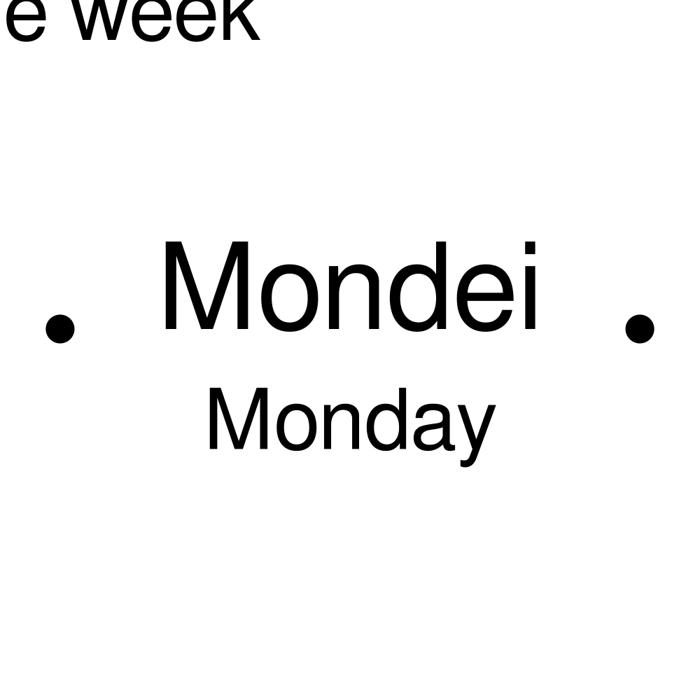 Leskoff Days of the Week Poster image 2 of 2