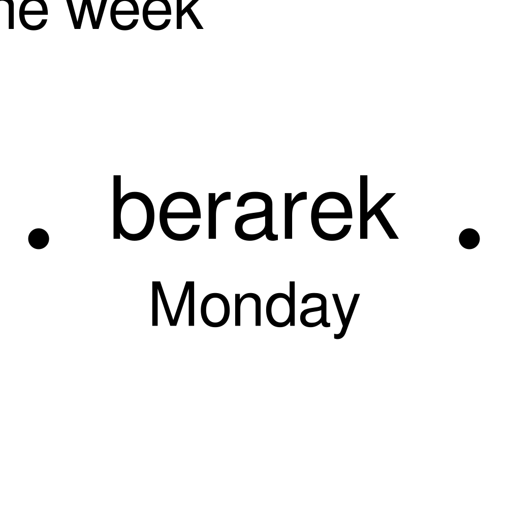 Leskoff Days of the Week Poster image 2 of 2