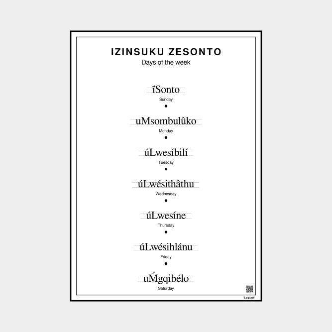 Leskoff Days of the Week image 1 of 1