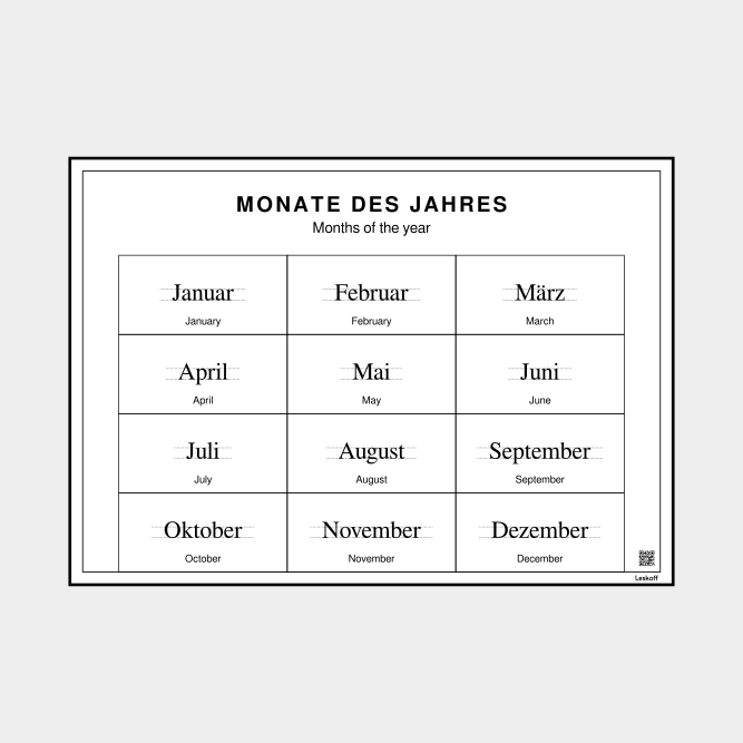 Leskoff Months of the Year image 1 of 1