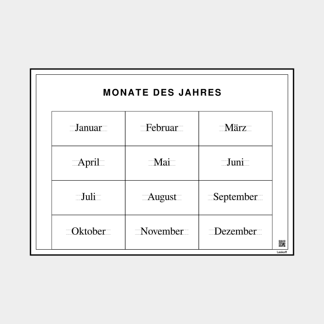 Leskoff Months of the Year image 1 of 1