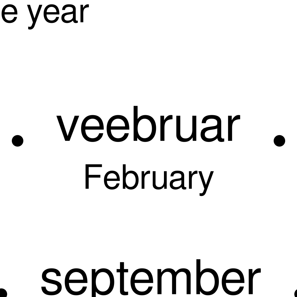 Leskoff Months of the Year Poster image 2 of 2
