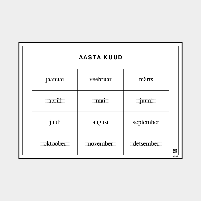 Leskoff Months of the Year image 1 of 1