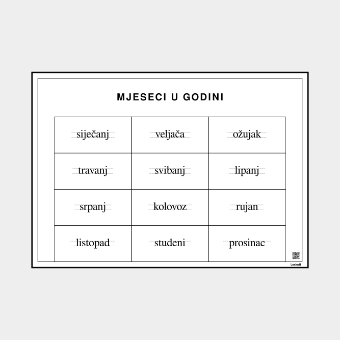 Leskoff Months of the Year image 1 of 1