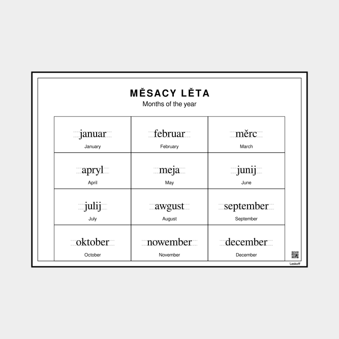 Leskoff Months of the Year image 1 of 1