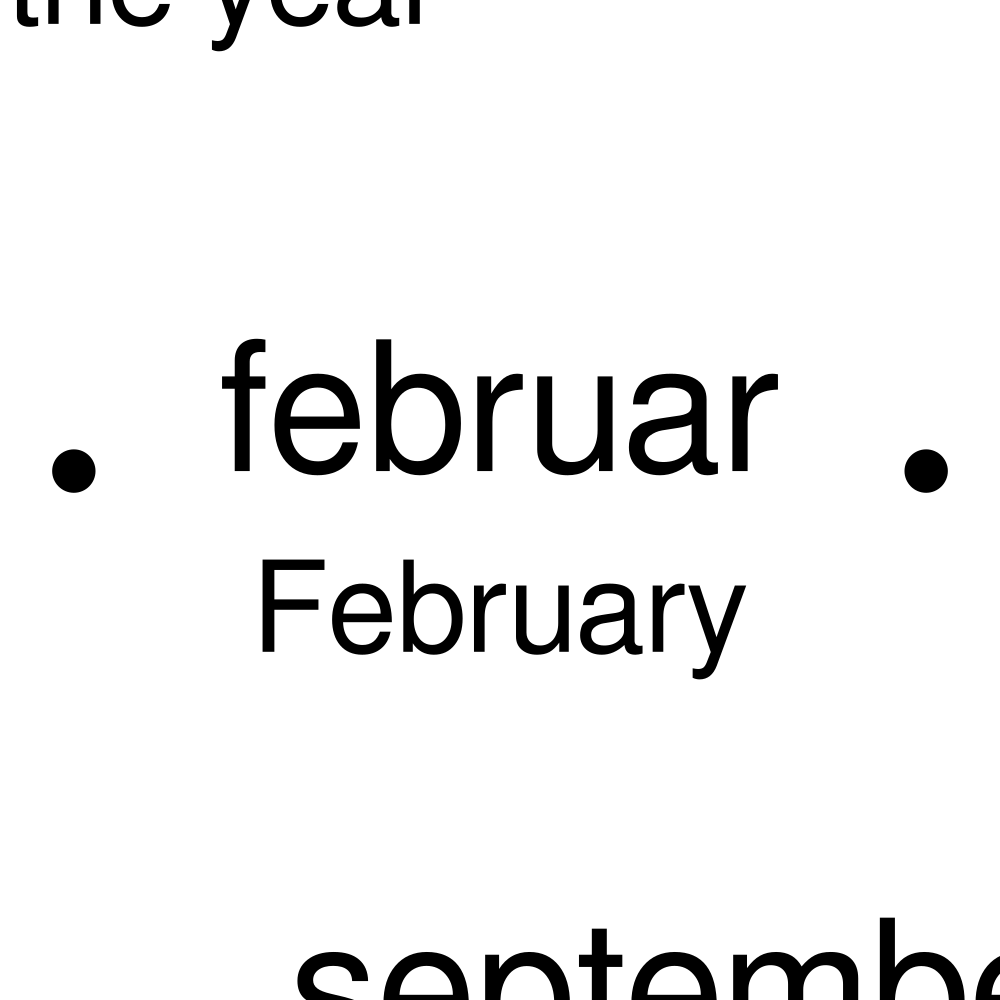Leskoff Months of the Year Poster image 2 of 2