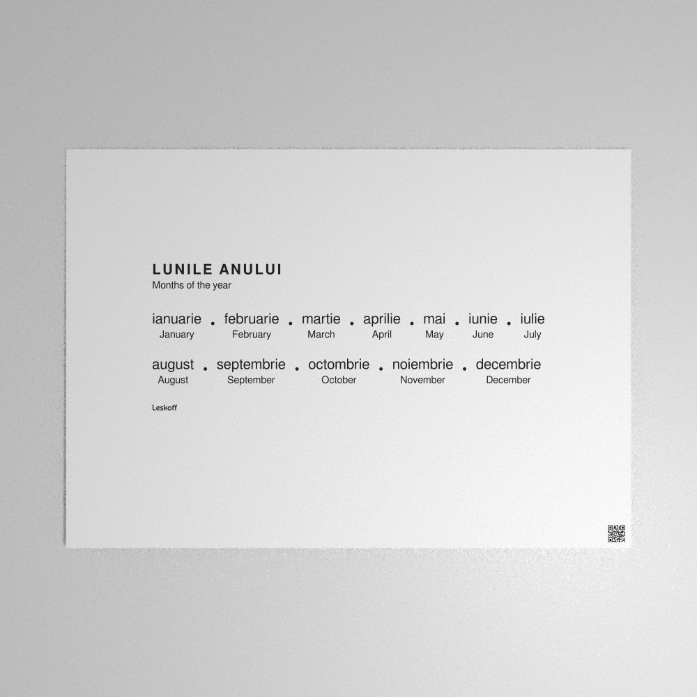 Leskoff Months of the Year Poster image 1 of 2