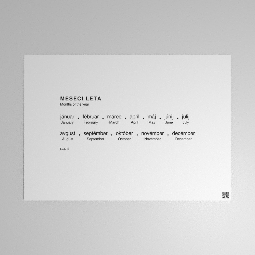Leskoff Months of the Year Poster image 1 of 2