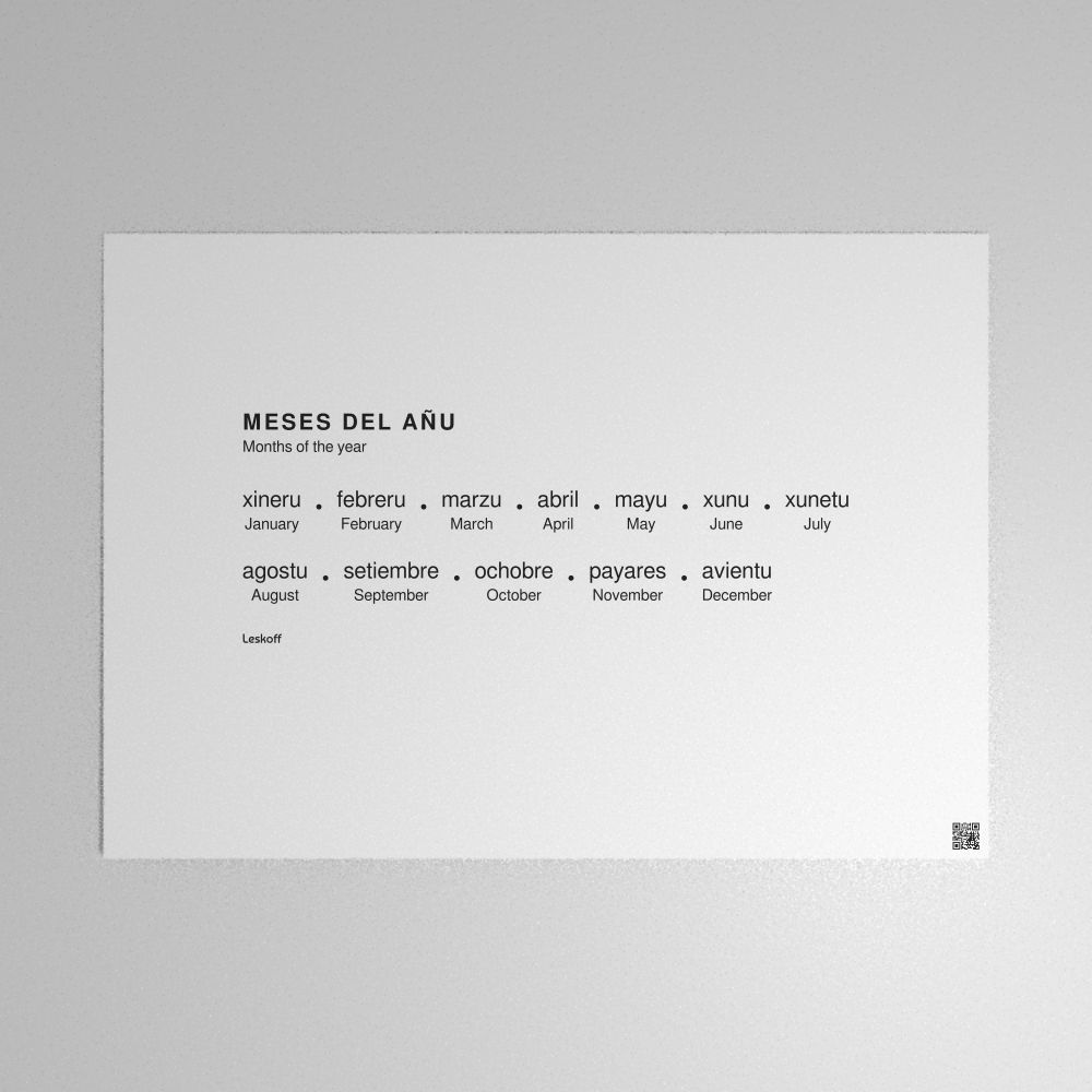 Leskoff Months of the Year Poster image 1 of 2