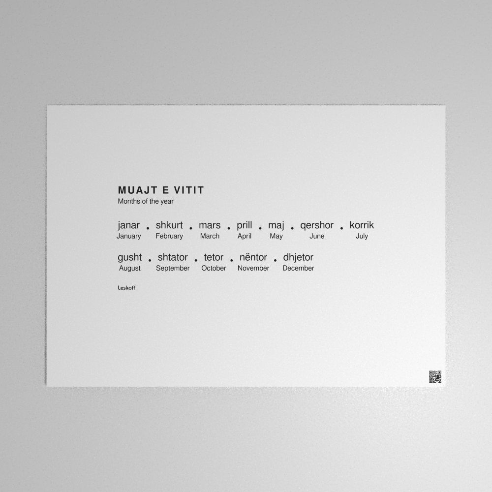 Leskoff Months of the Year Poster image 1 of 2