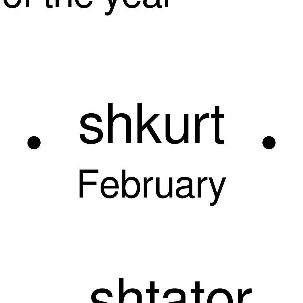 Leskoff Months of the Year Poster image 2 of 2