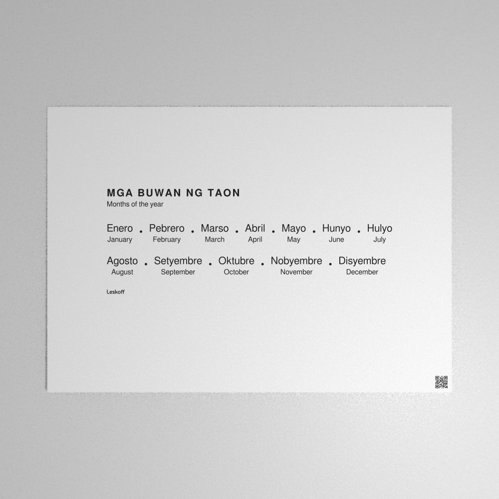 Leskoff Months of the Year Poster image 1 of 2