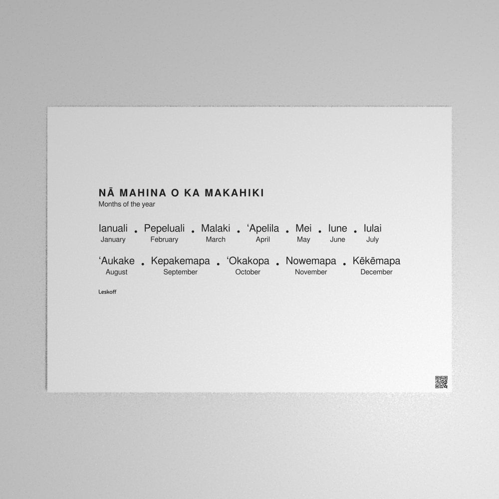 Leskoff Months of the Year Poster image 1 of 2