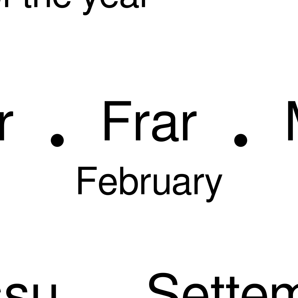 Leskoff Months of the Year Poster image 2 of 2