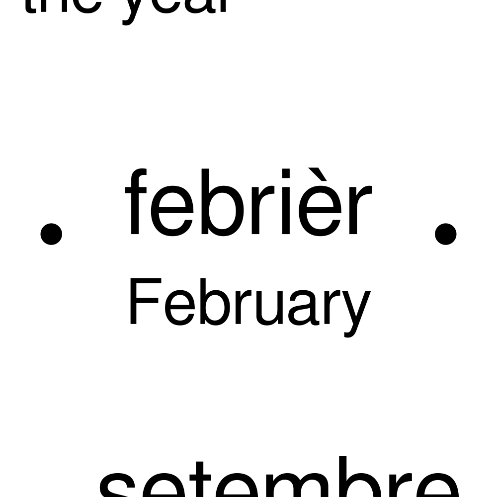 Leskoff Months of the Year Poster image 2 of 2