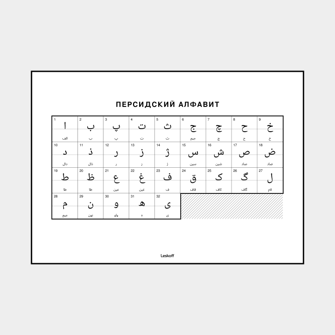 Leskoff Persian Alphabet image 1 of 2