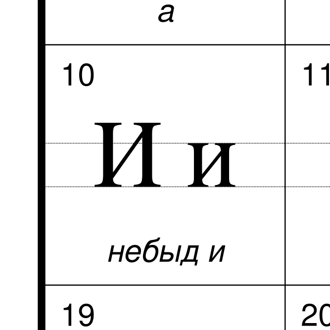 Leskoff Komi Alphabet image 2 of 2