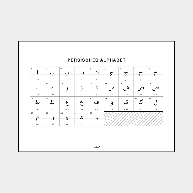 Leskoff Persian Alphabet image 1 of 2
