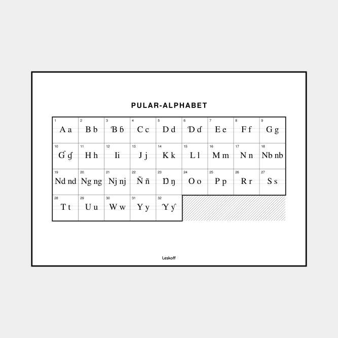 Leskoff Pular Alphabet image 1 of 2
